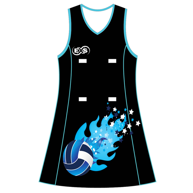 Sublimated Netball Club Dress Design 05